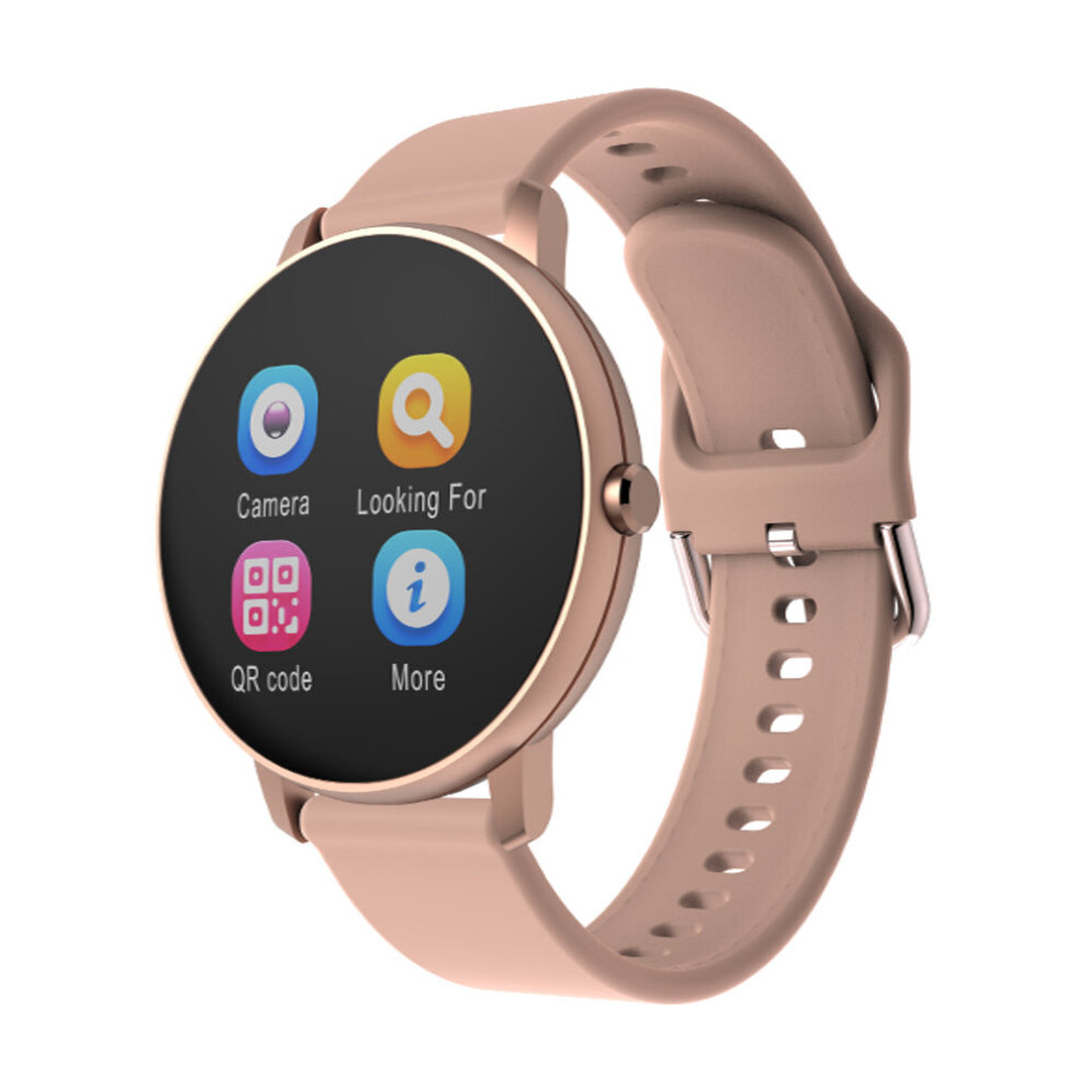 (, Silicone) 1.3' Full Touch Screen Heart Rate Blood Pressure Sports Wristband Gold 3654657764616