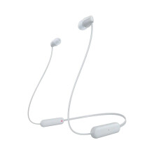 Ecouteurs bluetooth étanches intra-auriculaires blancs - 25h d'autonomie - SONY WI-C100-Accessoire-HIGH-TECH