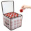 64 Christmas Bauble Decorations Grey Storage Box Organise Compartments Handle 1
