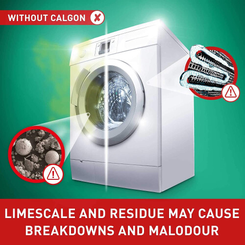 Calgon Calgon Hygiene Plus Washing Machine Water Softener 65 Tablets 1