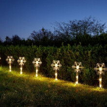 Three Kings Snow Decor Stakes Set Of 8
