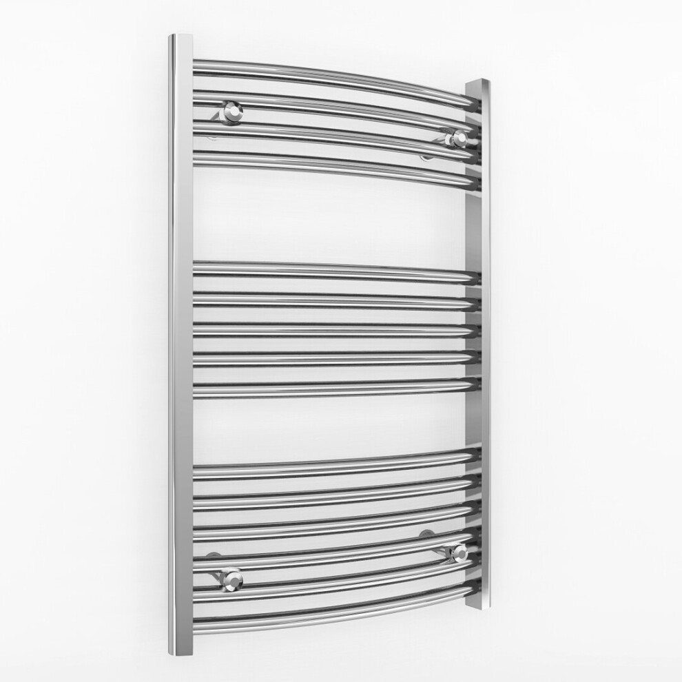 (500 X 800 Mm (Btu: 902)) 500Mm Wide Chrome Curved Towel Rail Radiator 5056616522097