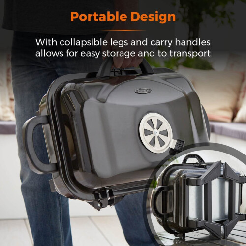 Tower Tower T978539 Compact Portable BBQ Grill Black 2