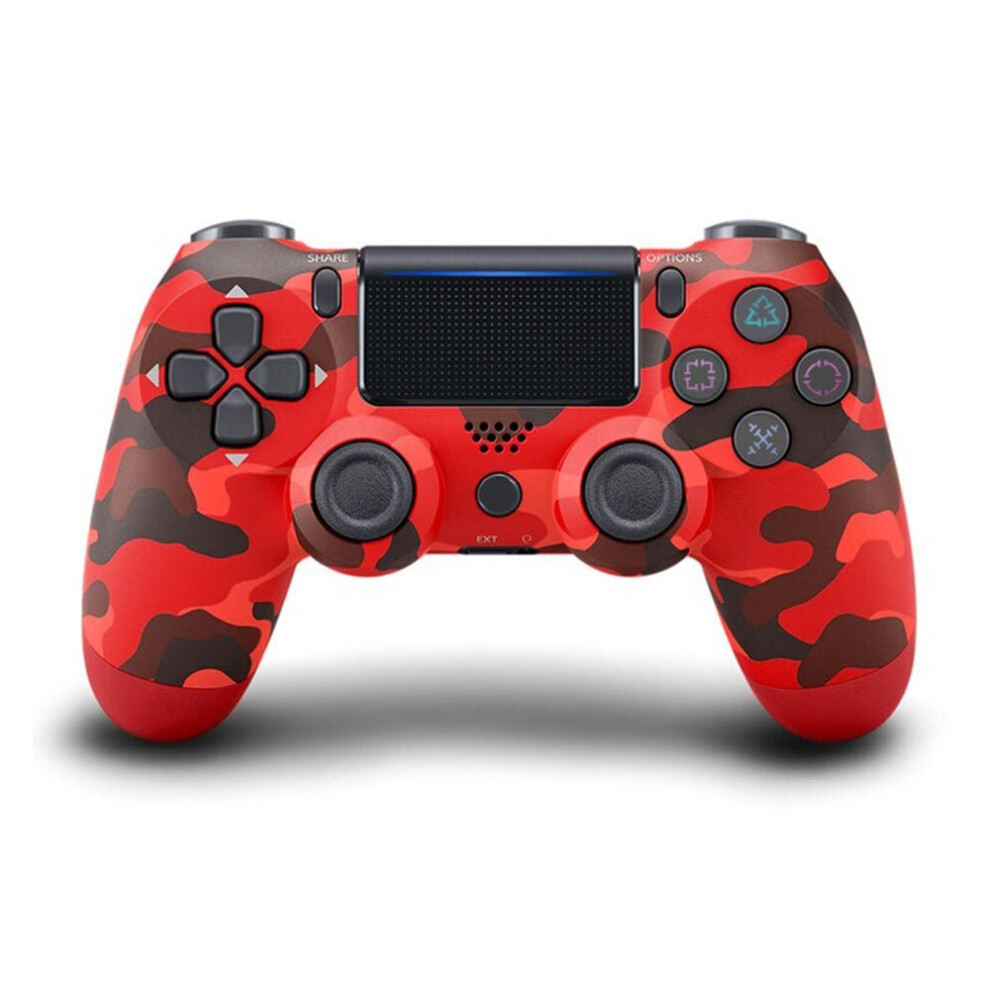 (Camouflage Red) Wireless Gaming Bluetooth Joystick PS4 Console