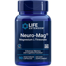 Life Extension Neuro-Mag Magnesium L-Threonate, 90 Vegetarian Capsules