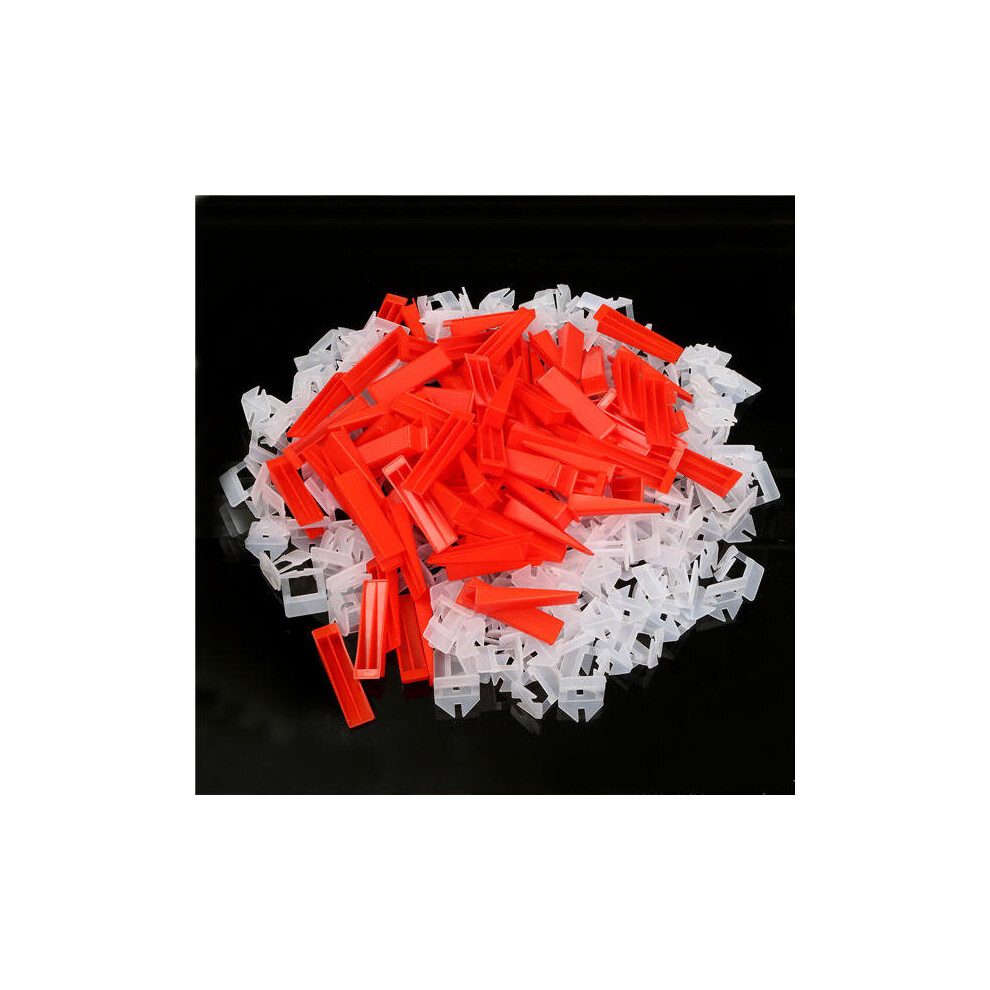 300Pcs Ceramic Tile Tiling Accessibility Spacer Clips/Wedges Plastic