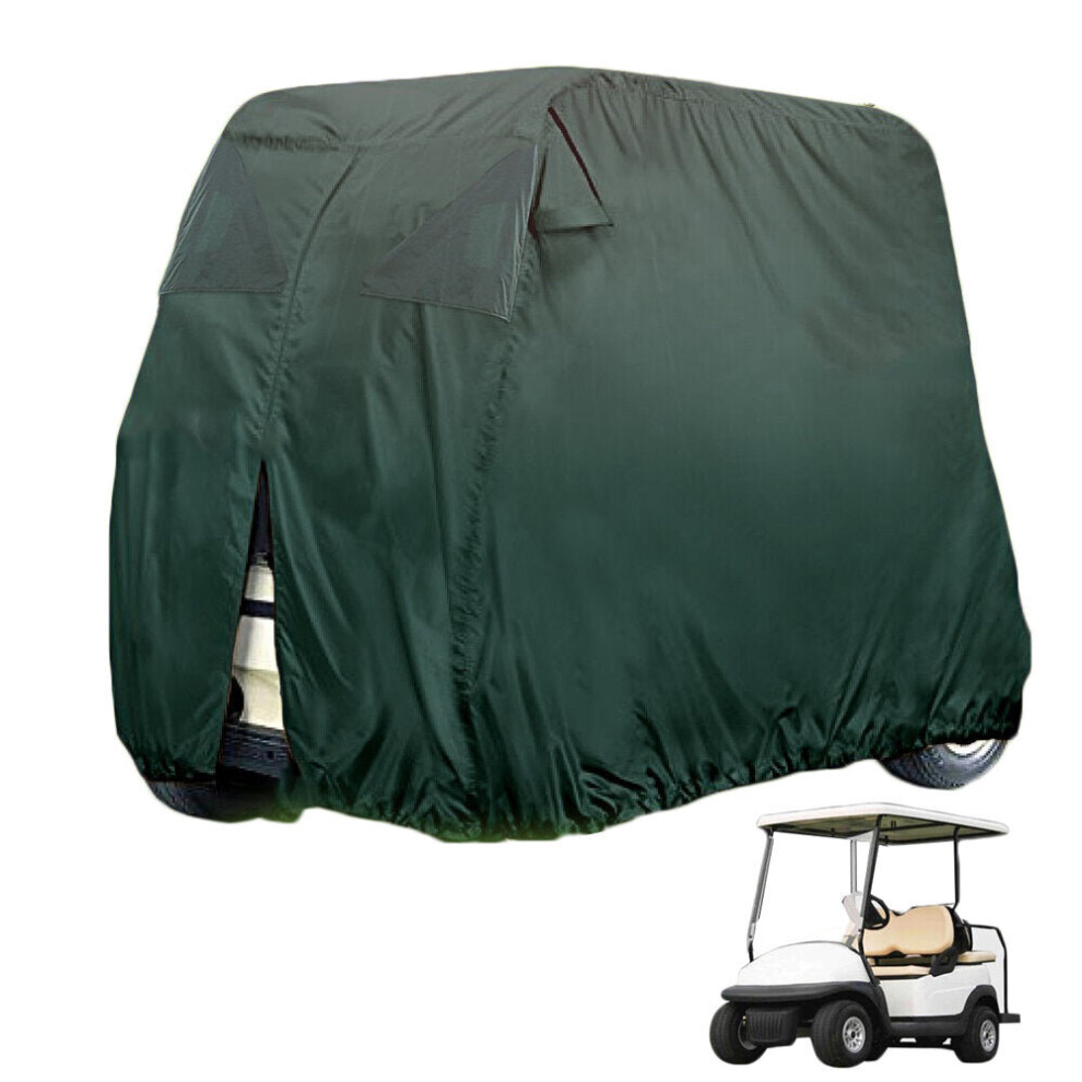 (M) 210D Oxford Cloth Golf Cart Cover Rain 2 Passenger Waterproof Outdoor Dustproof Golf Cart Protector For Club Car Accessories