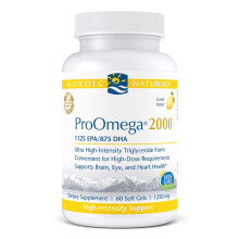 Nordic Naturals, ProOmega 2000, Citron, 1250 mg, 60 mjuka Gel Caps