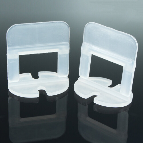 (3mm) 100Pcs 1.0/1.5/2.0/3.0mm Tile Leveling System Spacer Clips Floor Wall Tiling Tool