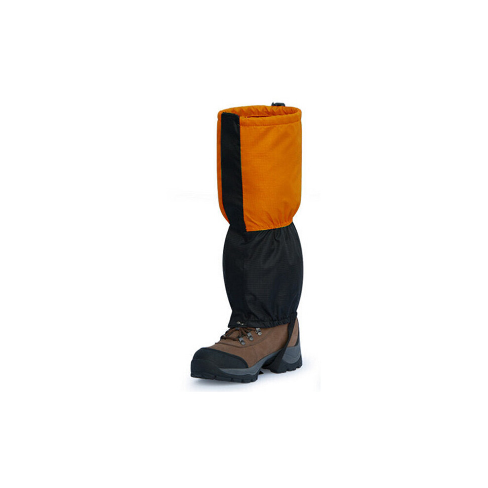(Orange) Wind Tour Windproof Waterproof Ski Snow Shoes Cover 1 Pair