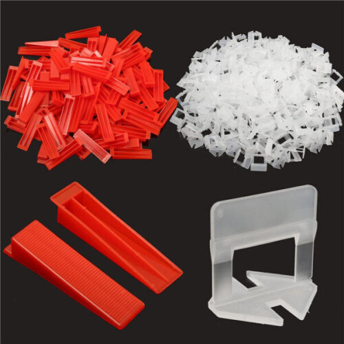 400Pcs Tile Leveling Plastic Spacers Tiling Clips Wedges Tools 2