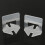 200Pcs 1mm White Ceramic Tile Tiling Accessibility Spacers Plastic Clip 10