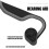 (Grey) Wireless BT 5.0 Bone Conduction Headphone 8