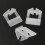 200Pcs 1mm White Ceramic Tile Tiling Accessibility Spacers Plastic Clip 7