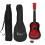 (Blue) 23 Inch 6 Strings Basswood Ukulele with Bag for Beginner 11
