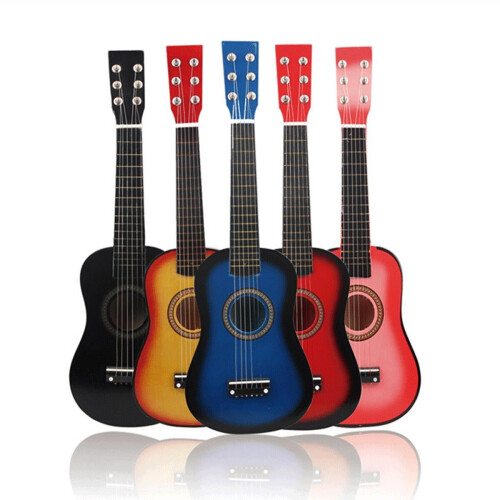 (Blue) 23 Inch 6 Strings Basswood Ukulele with Bag for Beginner 1