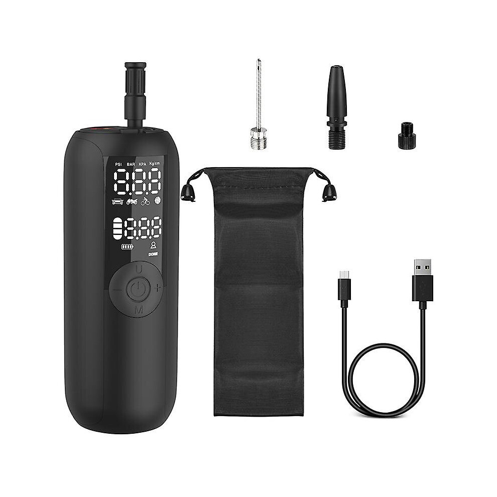 Air Pump Tire Inflator Rechargeable Dual Digital Display For Car Bicycle Balls 768645215110