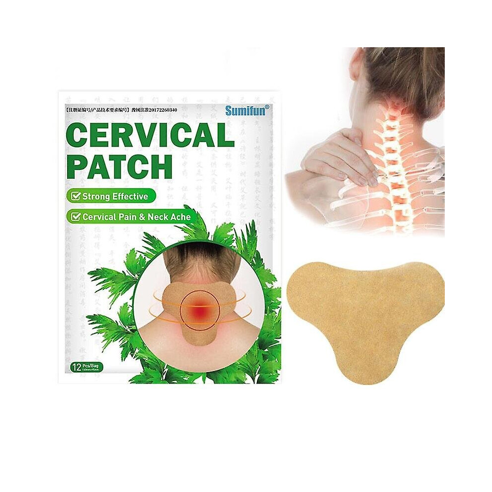 12pcs Neck Patch Cervical Pain Relief Patch Rheumatic Arthritis Medical Plaster