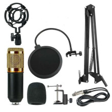Microphone Kit With Adjustable Suspension Scissor Arm For Studio Broadcasting Recording