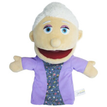 (Grandmother) 30cm A family open mouth puppet new kindergarten show mom and dad ventriloquist