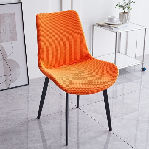 Orange Waterproof Chair Cover Covers Chairs Shell Chair Cover Elastic Dining