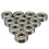 10Pcs Skateboard Groove Roller Blade Ball Bearings Wheels Silver 3