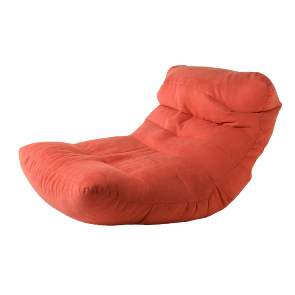 (Red) Outdoor Portable Large Bean Bag Bed Lounger Sofa Slipcover Adult Gaming Seat Chair Protector