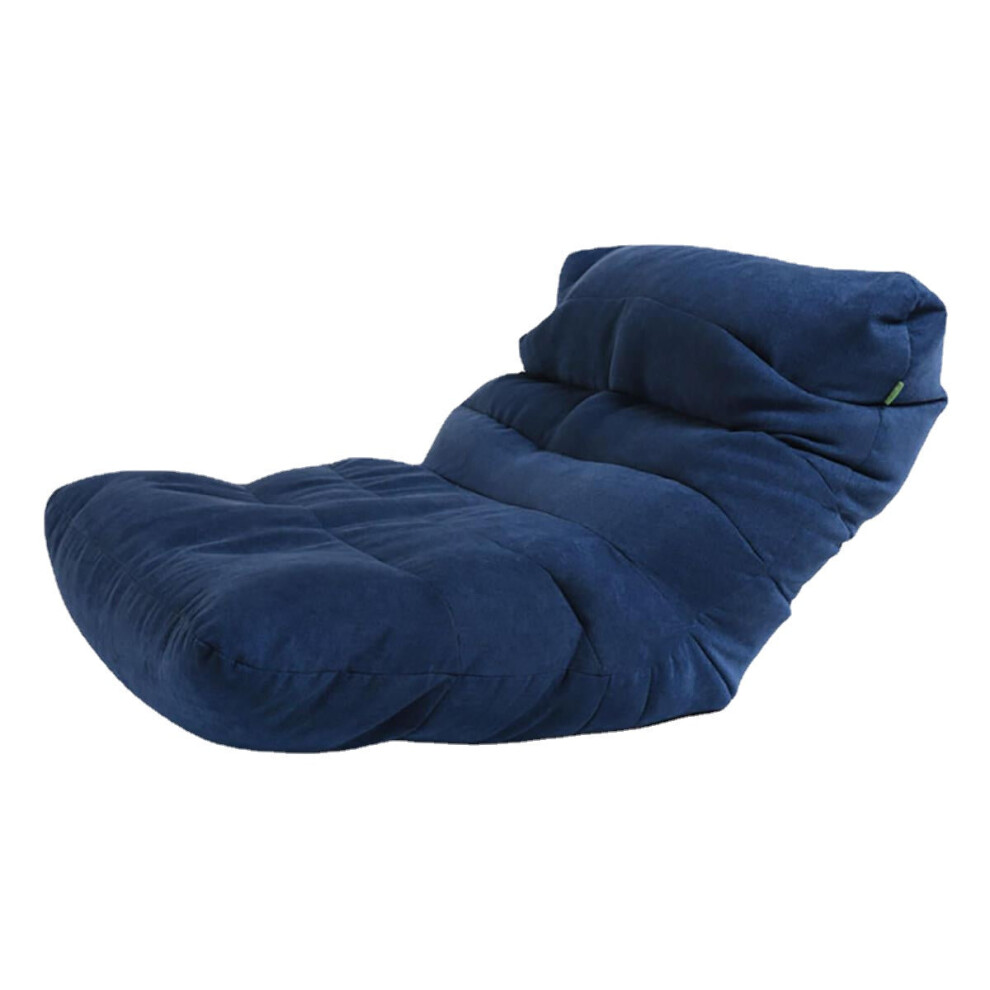 (Navy Blue) Outdoor Portable Large Bean Bag Bed Lounger Sofa Slipcover Adult Gaming Seat Chair Protector