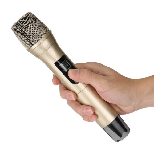(Black) USB FM Karaoke Handheld Microphone KTV Professional Player PC Mic Speaker 2