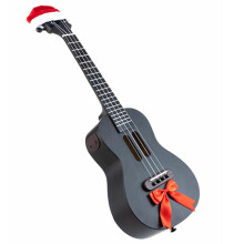 (Black) 23 Inch Smart Ukulele APP Control Bluetooth 4.0 BLE 800mAh li-ion Battery Christmas Limited Edition