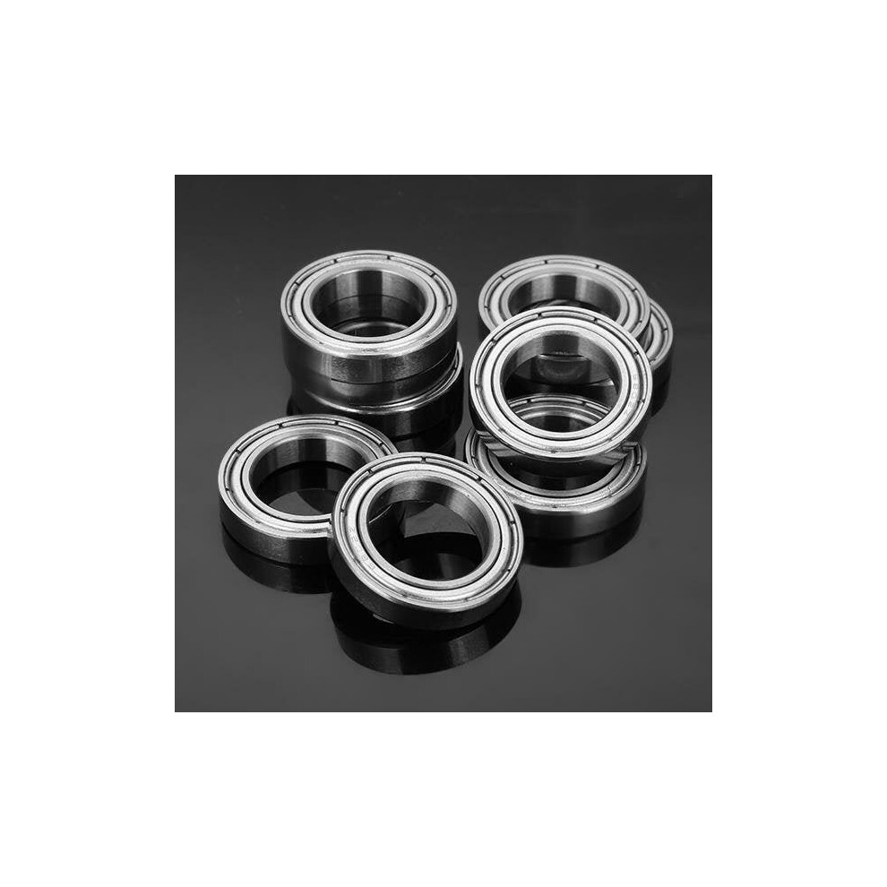10Pcs 15X24x5mm Deep Groove Ball Bearings Miniature Ball Bearing Silver 3654659375148