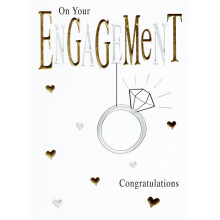 On Your Engagement Foiled Greeting Card Second Nature Cards