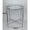Spot On Dealz Silver Metal Side Coffee Tray End Table With Metal frame Removable Top 3