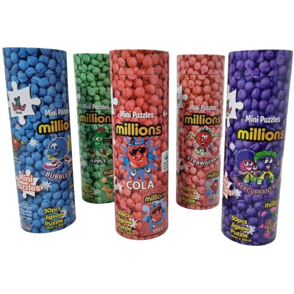 Mini 3D Puzzles Millions Jigsaw Puzzles 50 Pieces Games Full Set of 5