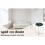 Spot On Dealz Round Side Removable Dark Green Tray With GOLD Legs Bedside End Table 8