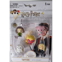 (Style 5) Harry Potter Pencil Toppers 5 Pack Blister