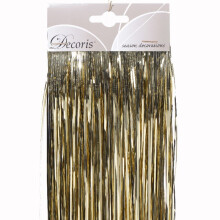 Gold Lametta Tinsel Garland Strands Christmas Tree Decor 50cm x 40cm