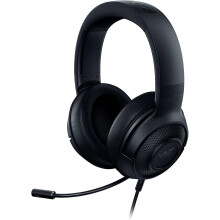 Razer Kraken X - Multi-Platform Wired Gaming Headset (Bendable Cardiod Microphone, Custom-Tuned Drivers, 3.5mm Connection, Adjustable Headband) Black
