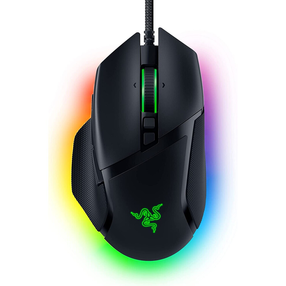 Razer Basilisk V3 - Wired Customisable Gaming Mouse (10+1 Programmable Buttons, HyperScroll Tilt Wheel, 11 Chroma RGB Lighting Zones) Black