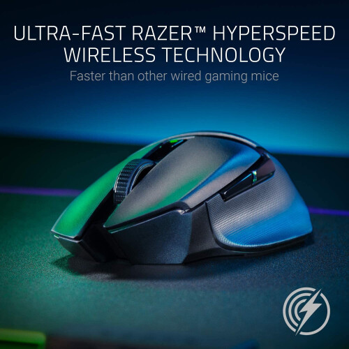 Razer Basilisk X Hyperspeed - Wireless Gaming Mouse (Hyperspeed Technology, Advanced 5G Optical Sensor and 6 Configurable Buttons) Black 2