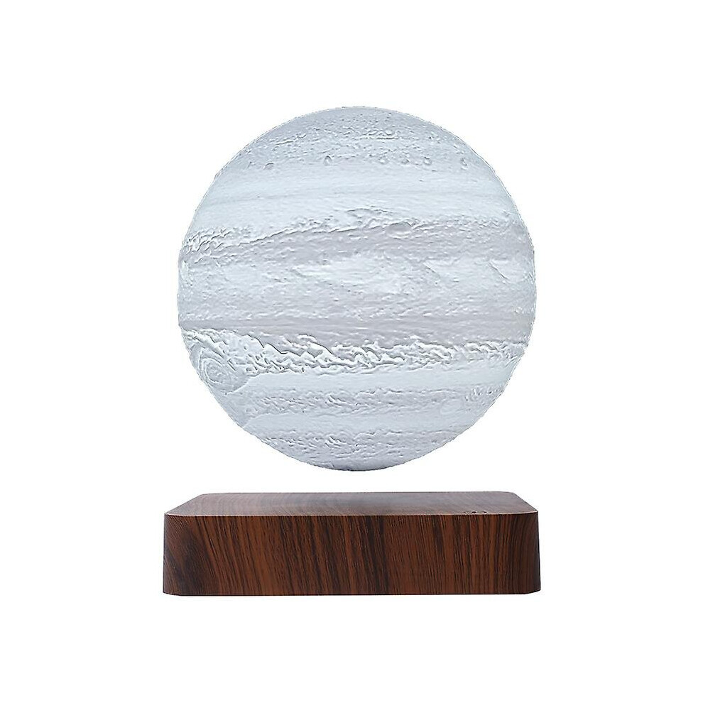 (Dark wood grain, EU plug) Wireless Levitating Air Luna Light Magnetic Levitation Rotating Lamp Desk Dcor-image-OPC-P9NPSTQ-NEW