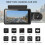 1080P Dual Lens Car Dash Cam Recorder G Sensor Front and Rear Camera 2