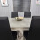 Grey Dining Table & 4 Chairs Wood Stone Grey Effect Kitchen Dining Set 4