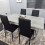 Grey Dining Table & 4 Chairs Wood Stone Grey Effect Kitchen Dining Set 8