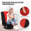 Costway Adjustable 6-Position Folding Floor Chair w/ 360° Swivel Base 5