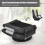 Costway Adjustable 6-Position Folding Floor Chair w/ 360° Swivel Base 4