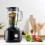 Emperial Food Processor and Blender with Attachments - 750W Black 3