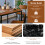 Costway 5-Piece Dining Table Set W/ Counter Height Table & 4 Bar Stools 5