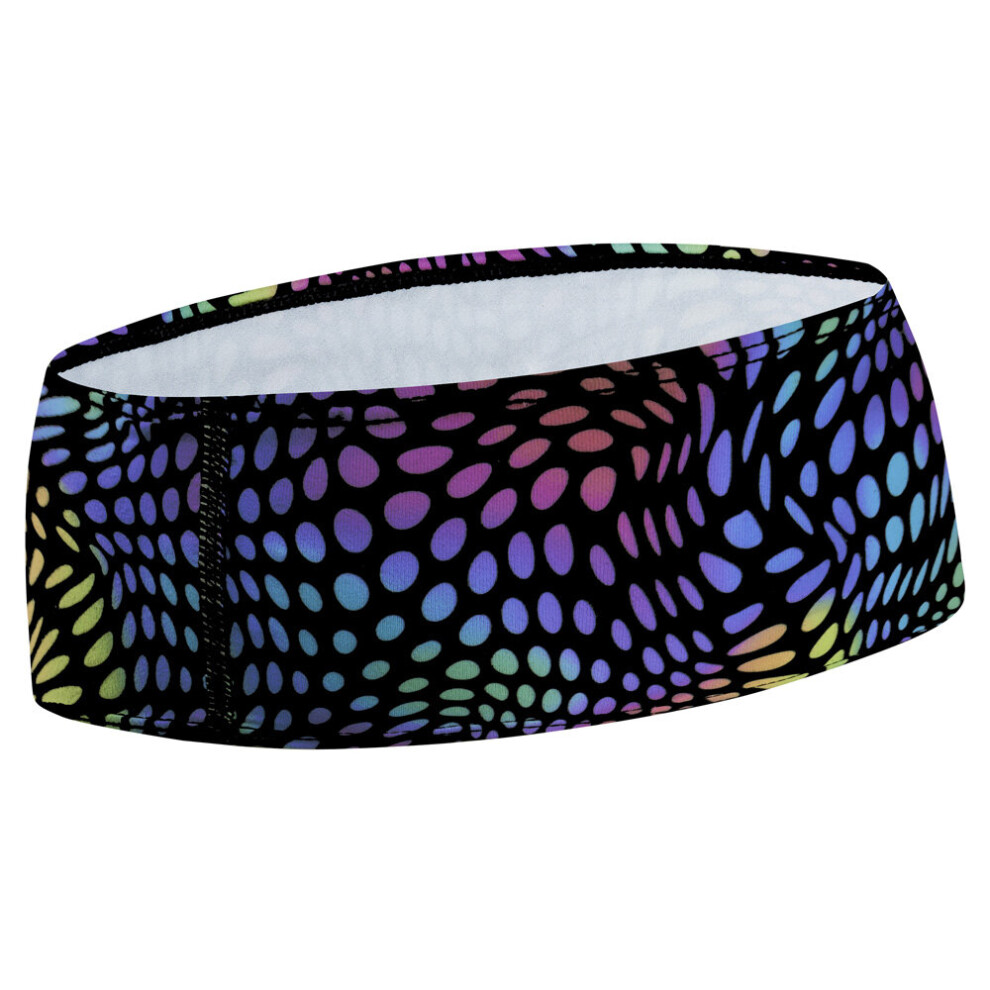 (One Size, Black/Dynamic Turquoise/Silver) Nike Dri Fit Swoosh Headband