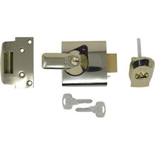Yale Locking Nightlatch 40 Mm Backset Brass Finish & Cylinder 2 Keys